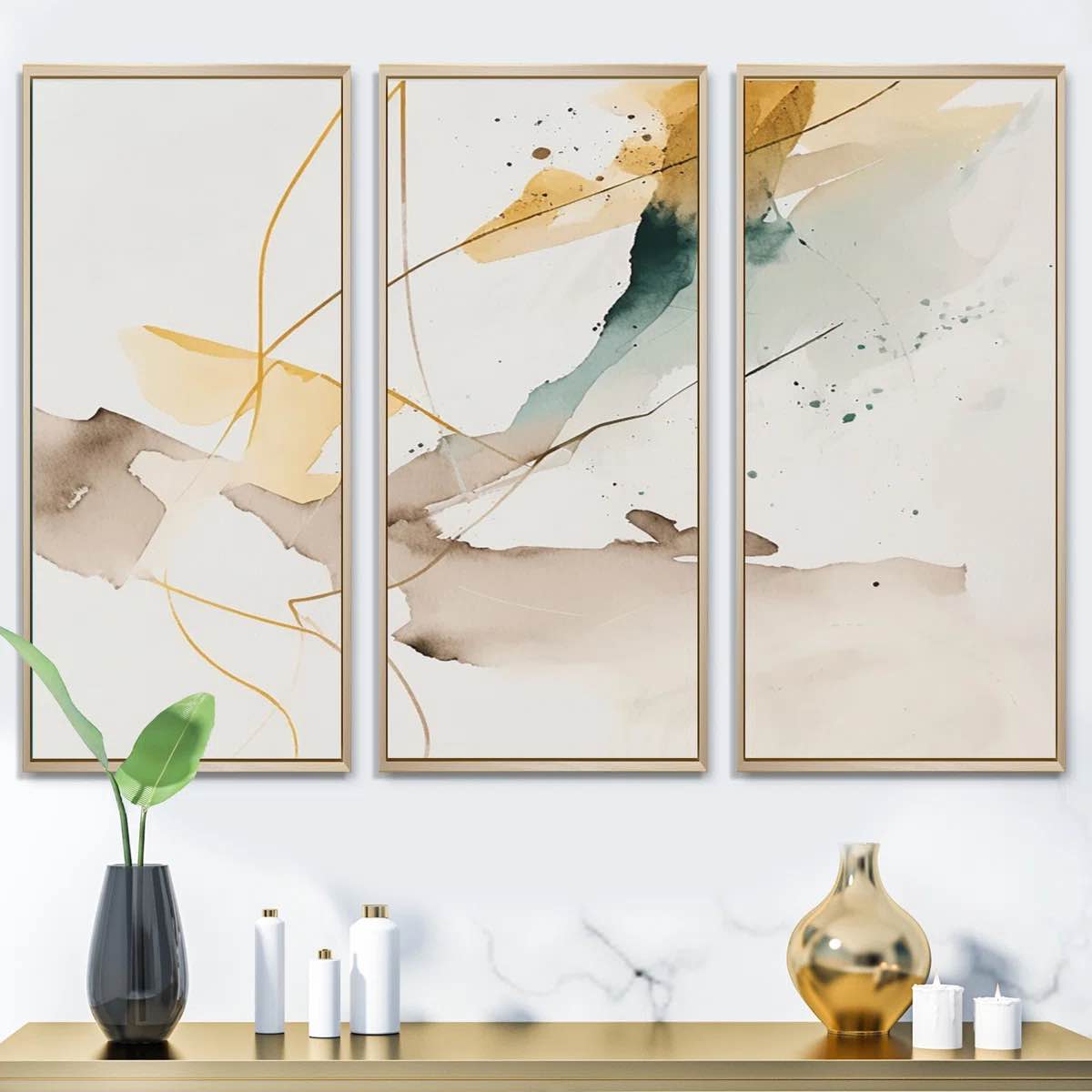 Touched By Mustard Yellow And Ultimate Gray VII " Touched By Mustard Yellow And Ultimate Gray VII " 3 - Pieces