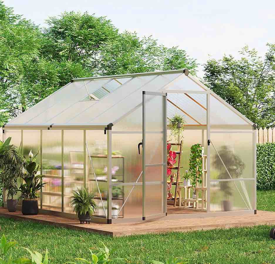 Garvee 8 x 12ft Greenhouse incomplete 