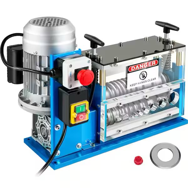 370W Electric Wire Stripping Machine ,Portable Scrap Cable Stripper 0.06"-1.5"