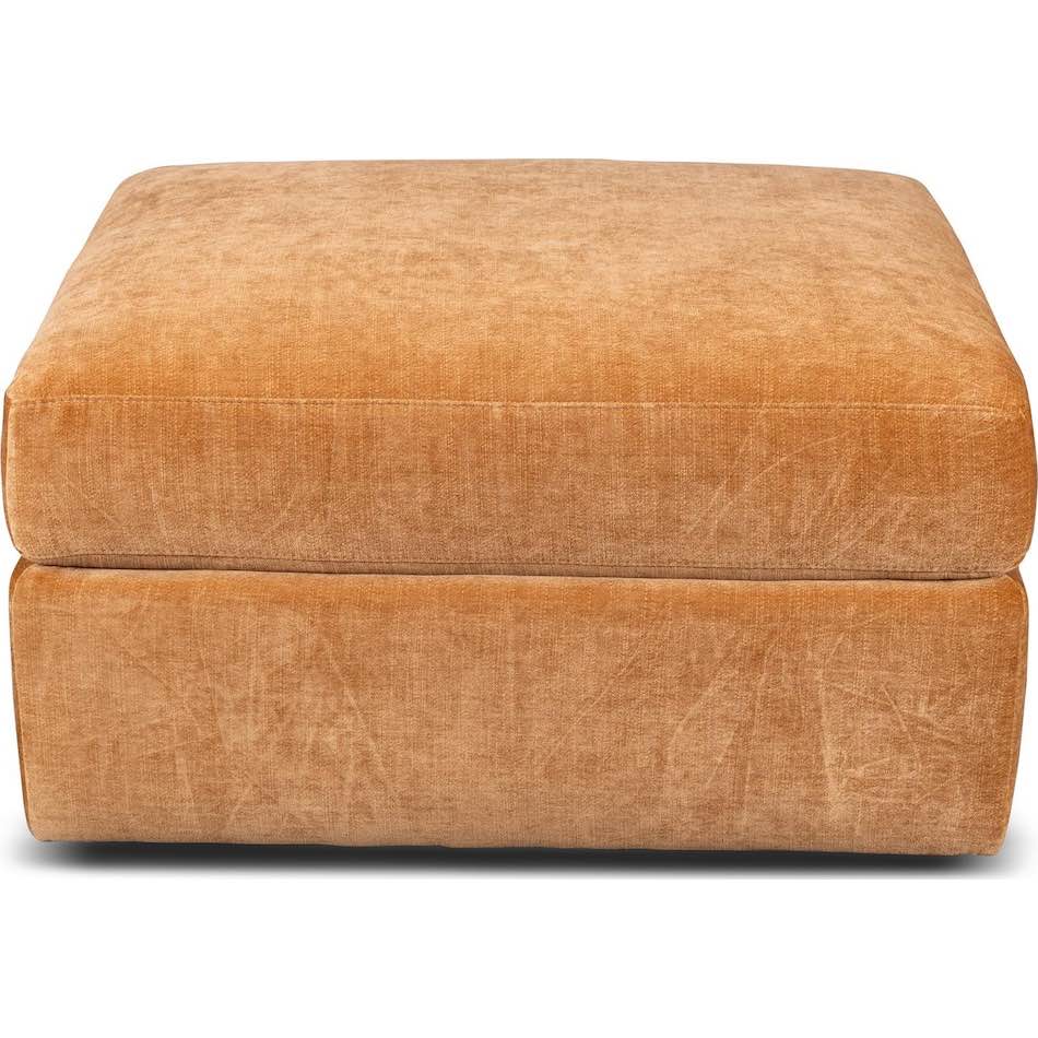 : OTTOMAN  color yellow  Wooden base with Iron  similar to the stock photo 