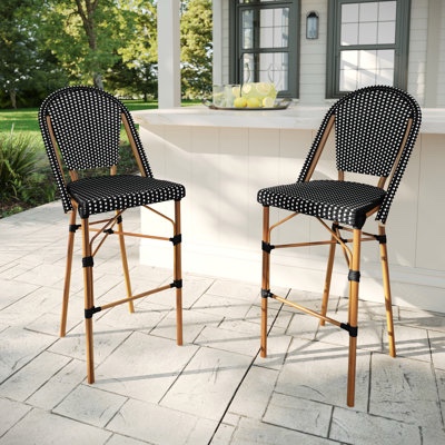 Martha Stewart Lily Pond All - Weather Stackable PatioBistro Counter 1 set 