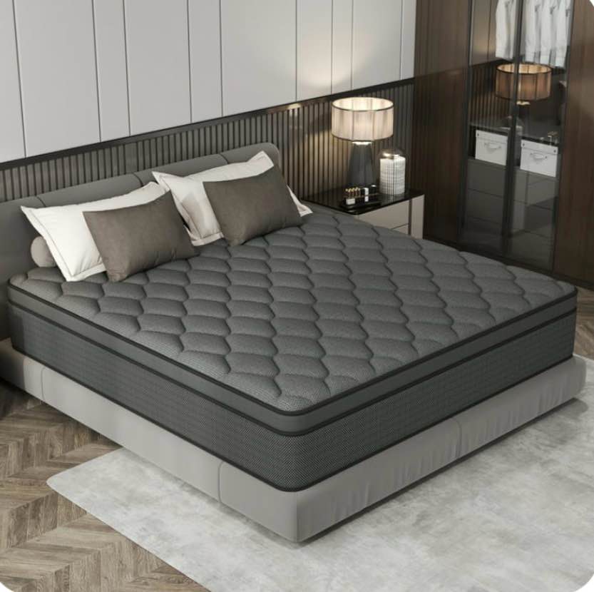  Bitsky Full Size Mattress - 12 inches Gel Memory Foam Hybnd Mattress 
