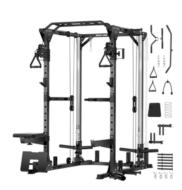 Garvee 2000LBS Multi-Function Power Cage Squat Rack only one box 