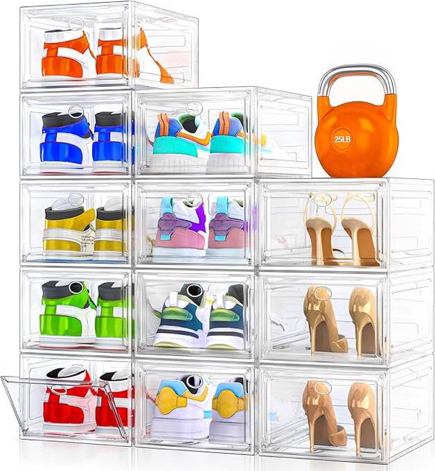 24Pack Shoe Storage Boxes