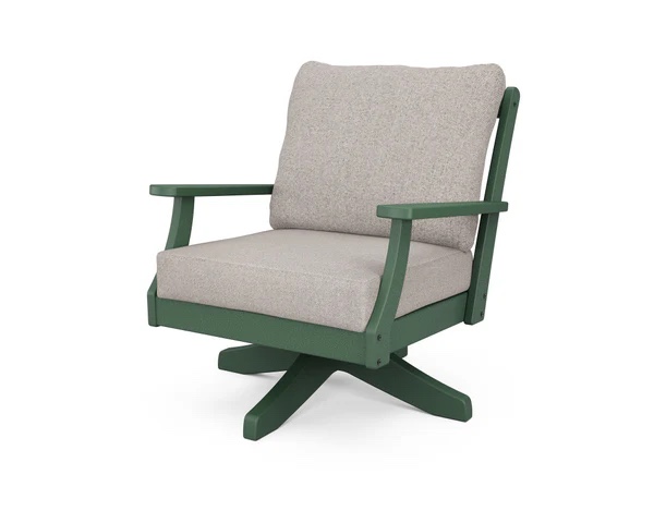  incomplete: Lakeside Vineyard Deep Seating Swivel Chair color green 