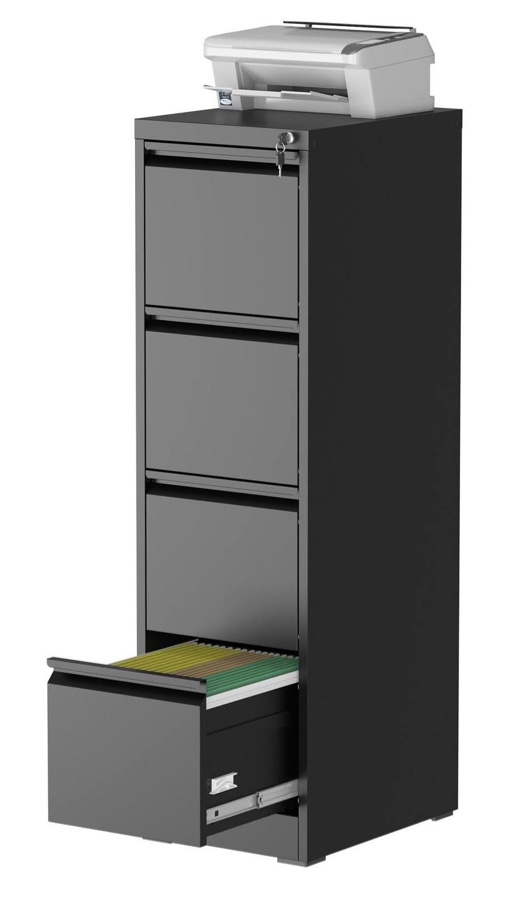 FOSTOKO 4 Drawer File Cabinet with Lock