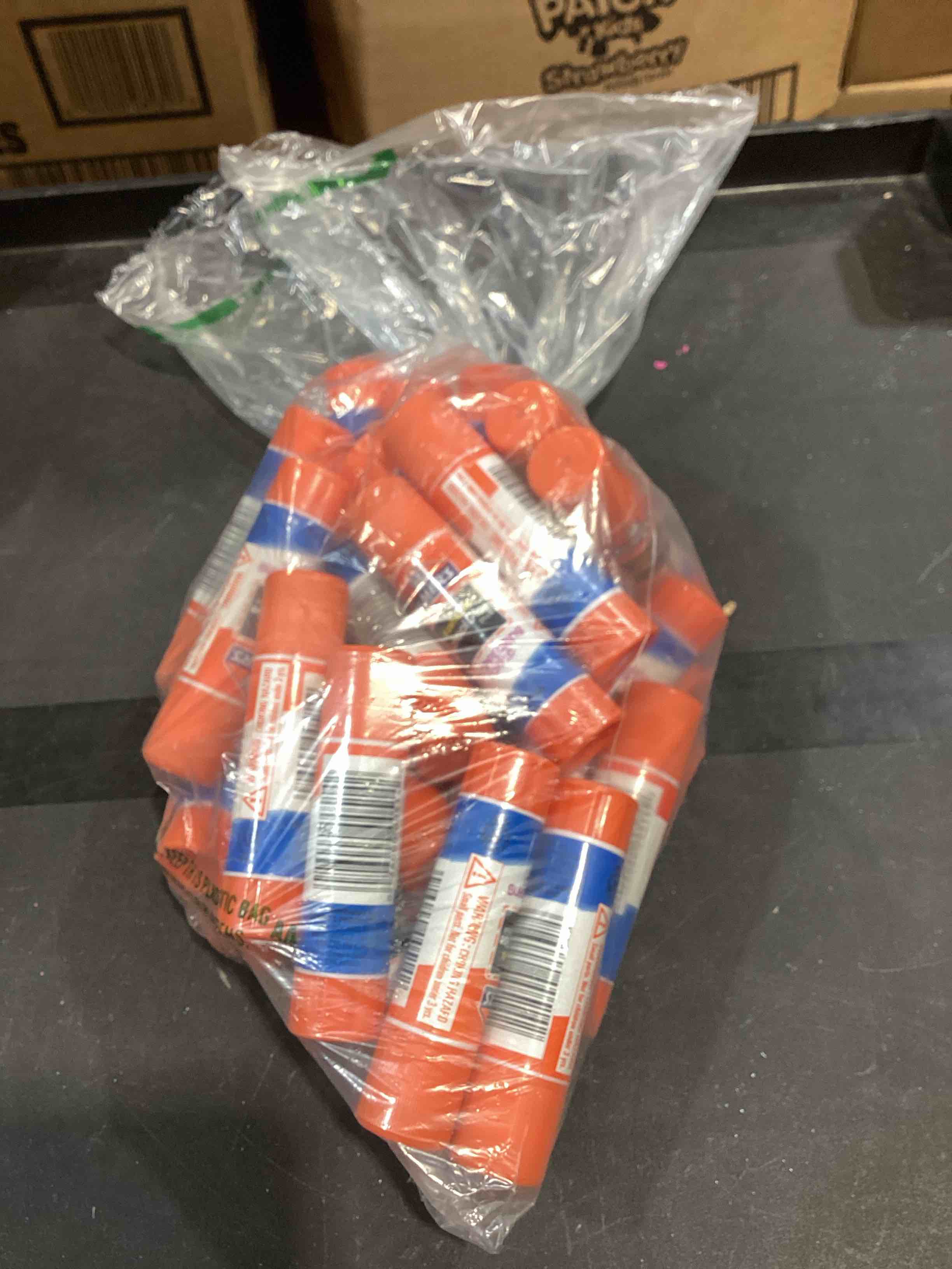 Condition photo showing Good Condition for elmer's disappearing purple school glue sticks, washable, 6 grams, 24 count