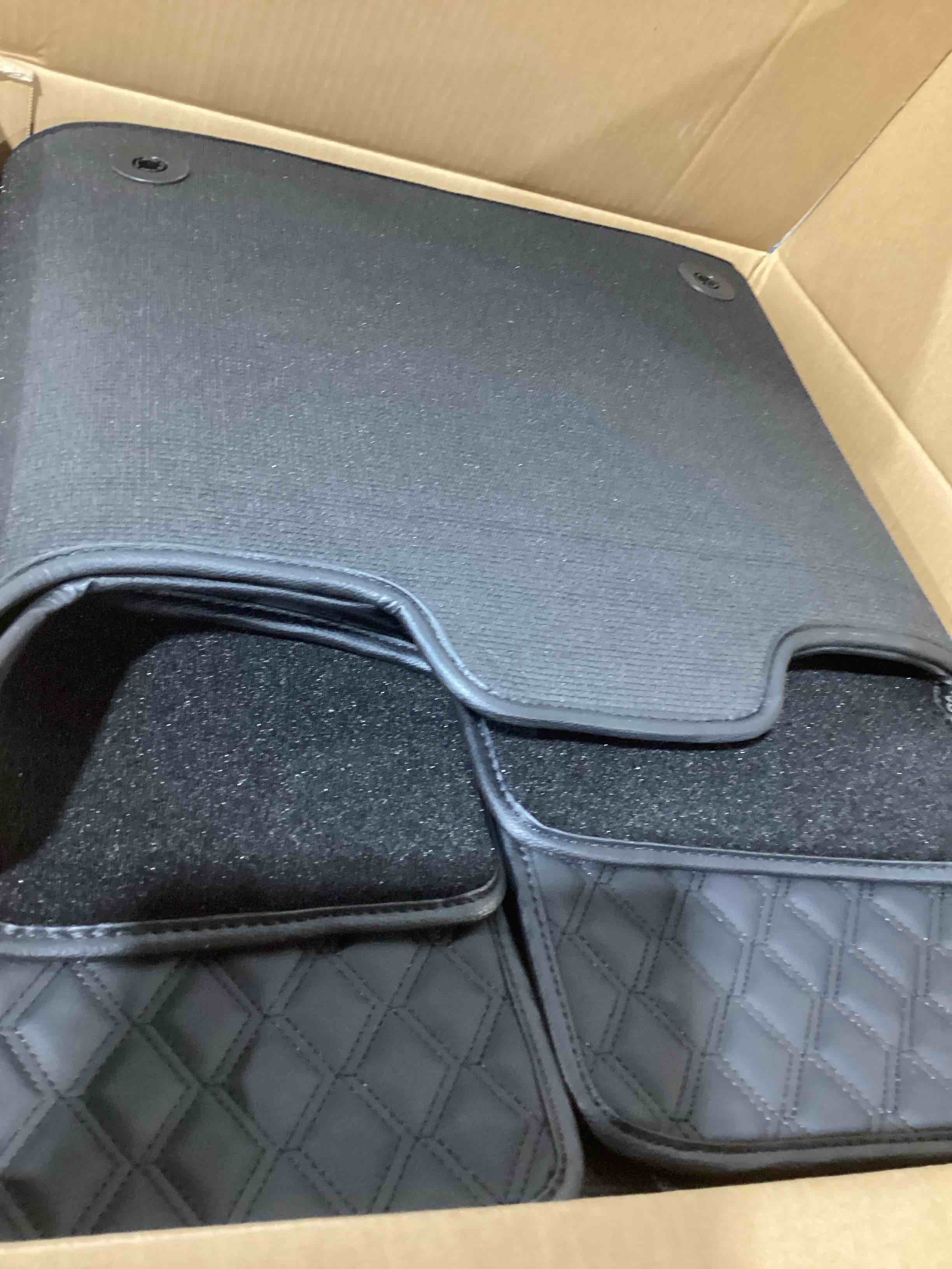 Condition photo showing New/Like New for topfit floor mats for tesla new model y juniper pu leather floor mats for tesla model y accessories 2025-2026