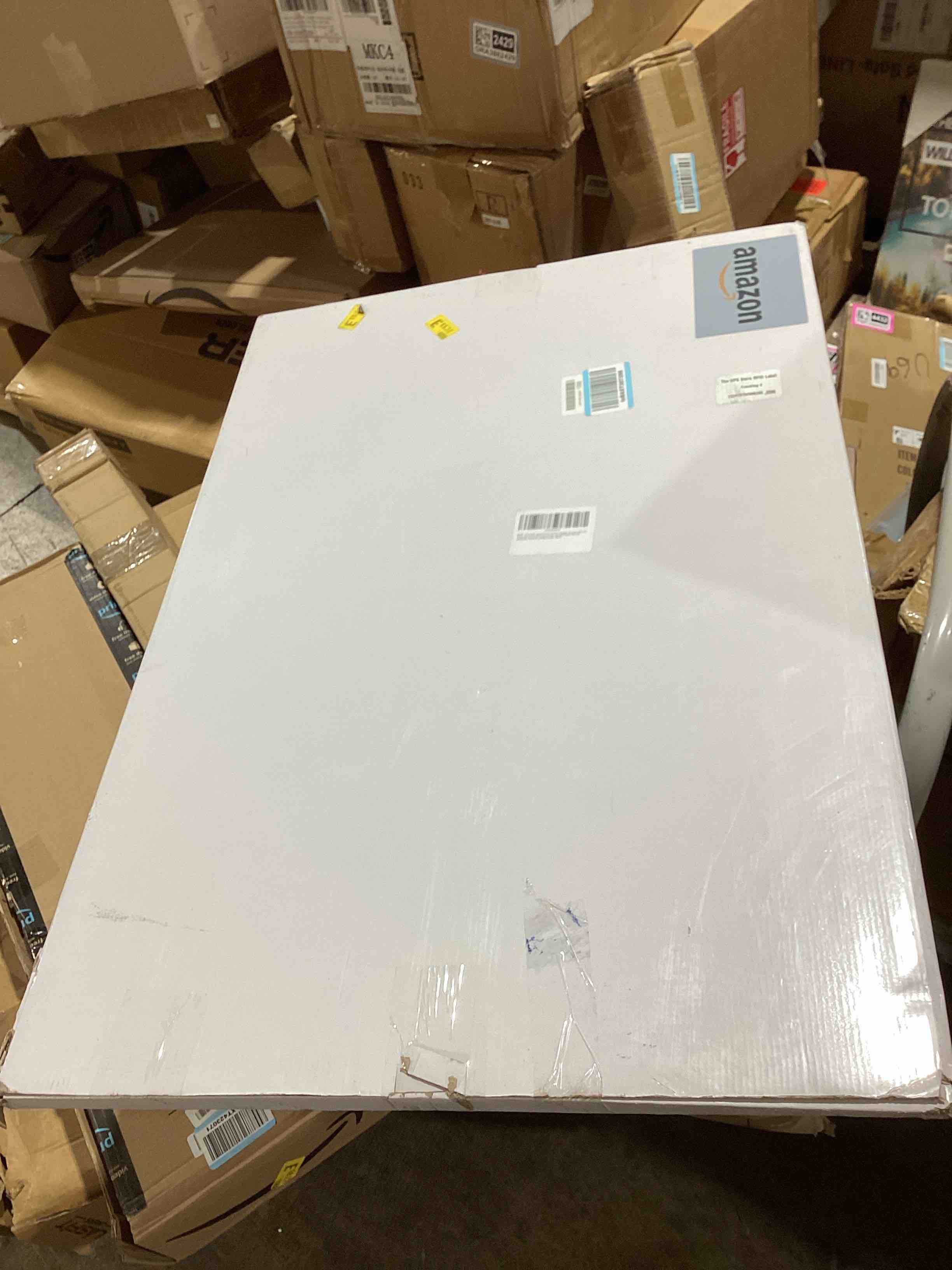 Condition photo showing As Is for pealsn 24x36 poster frame, display pictures 20 x 30 with mat or 24 x 36 without mat, poster frames 24 x 36 inches for wall mounting display, black. black 24x36