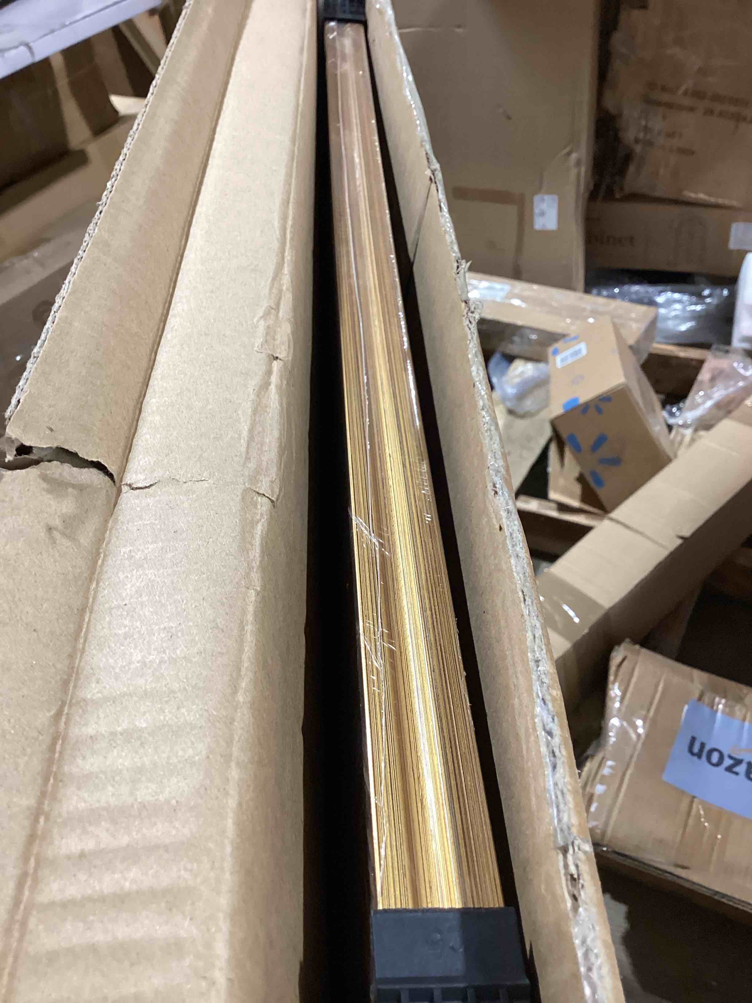 Condition photo showing Good Condition for gulethun 24x36 frame, transitional modern design picture frames, 24 by 36 rustic poster frame for home decor, gold vintage photo frames, horizontal or vertical display, choose size & color gold 24"w x 36"l