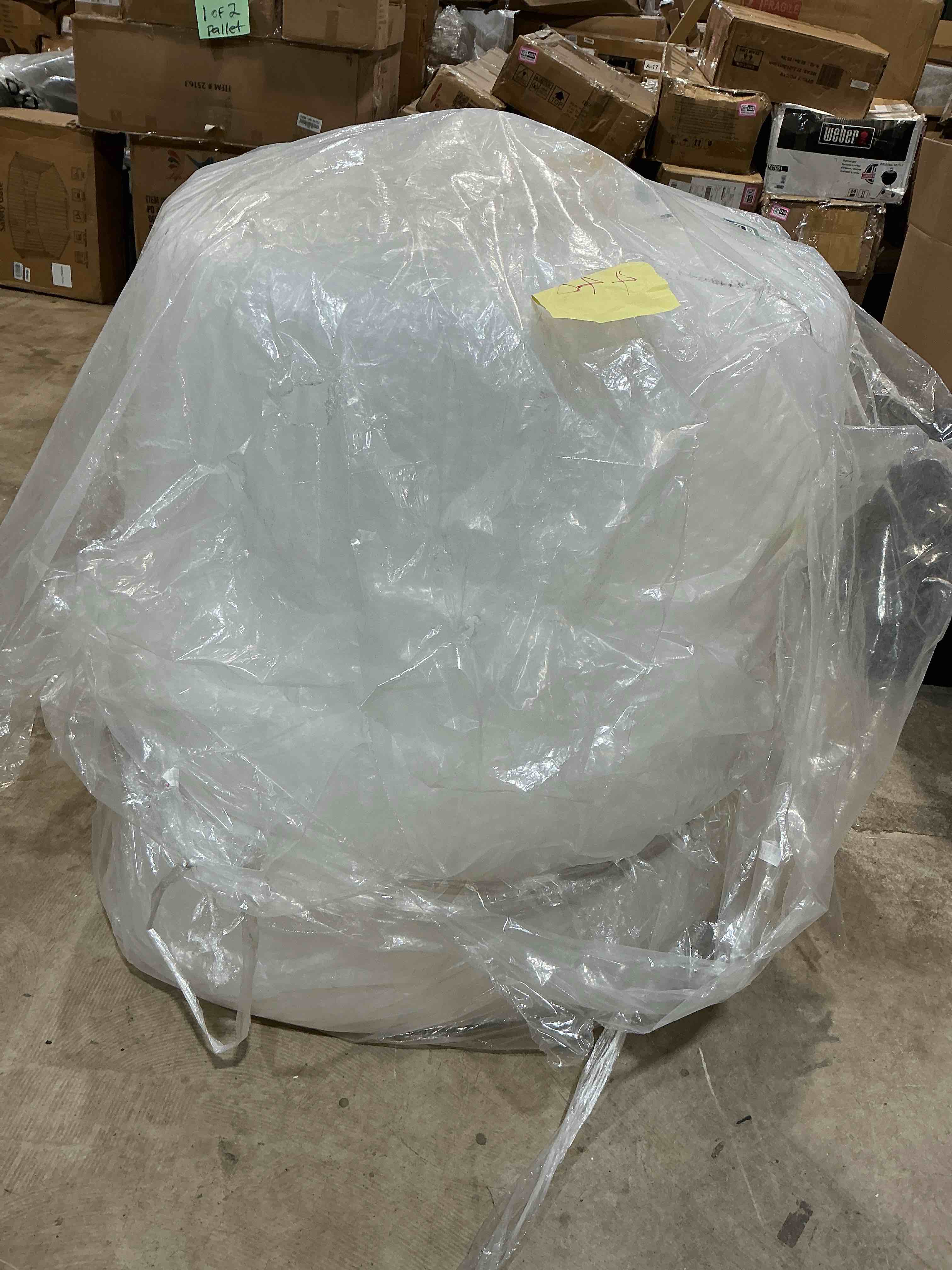 Condition photo showing New/Like New for pregis astro bubble cushioning inch wide by 250 feet long, perforation every 24 inches 2 pieces
