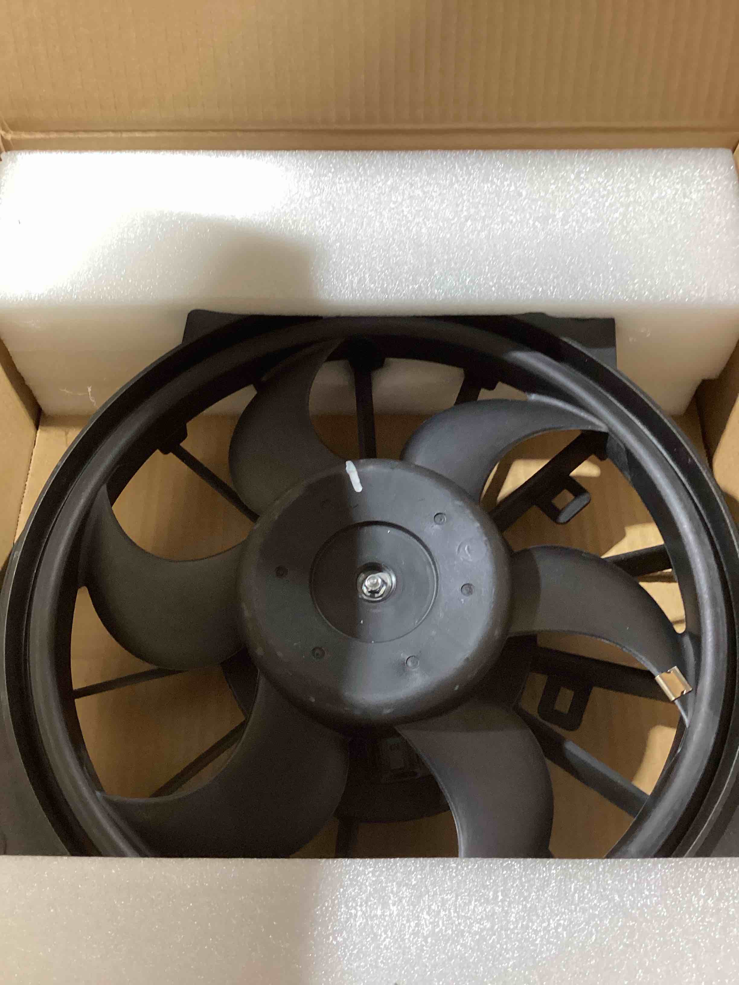 Condition photo showing Good Condition for trq a/c condenser cooling fan assembly compatible with 2012-2021 nissan nv1500 nv2500 nv3500