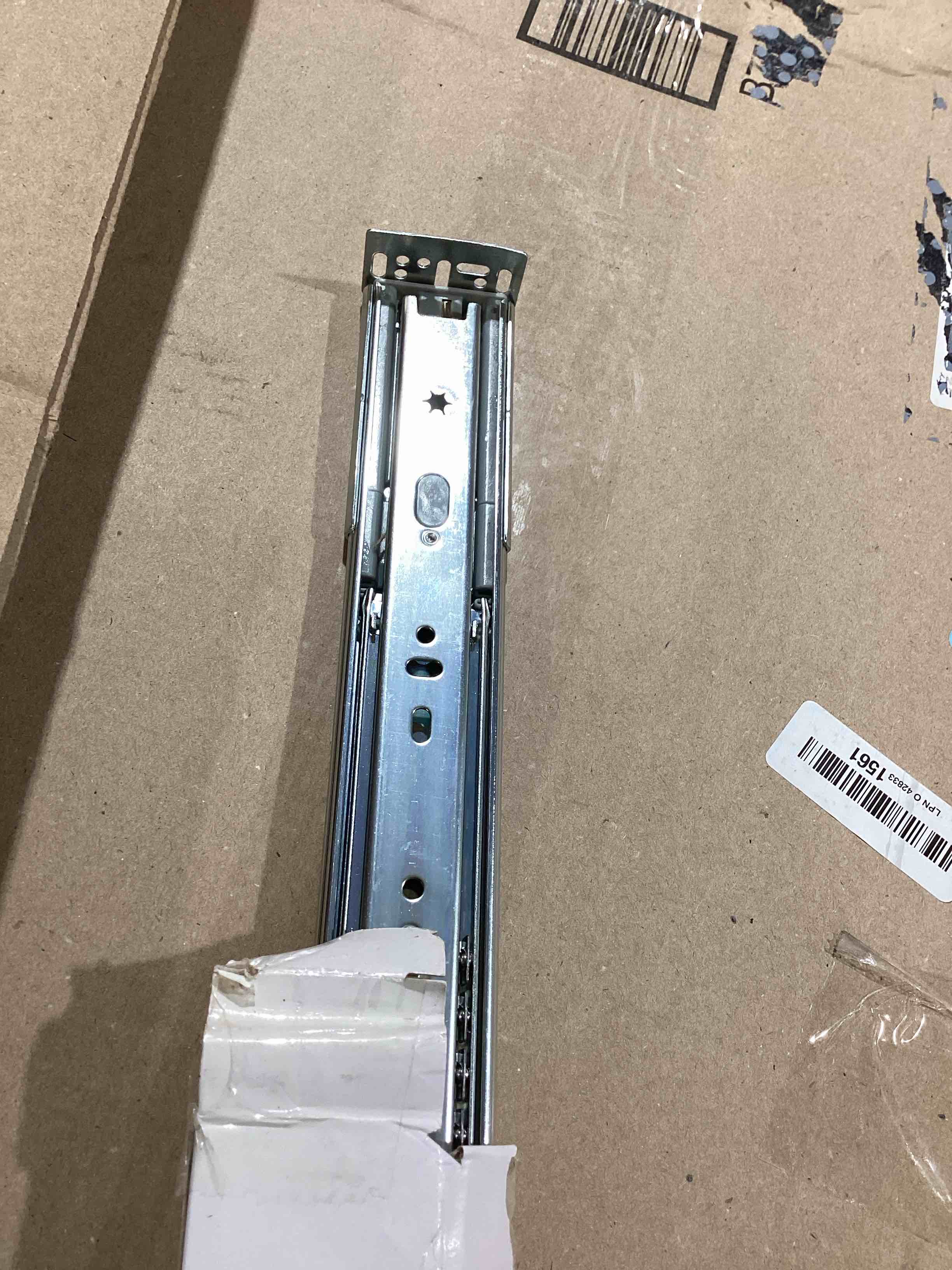 Condition photo showing Good Condition for lontan 24 inch soft close cabinet hardware 1 pair soft close drawer slides-3 fold full extension ball bearing heavy duty 100lb capacity drawer slides with rear mounting brackets soft close-24inch 1 pair+ brackets