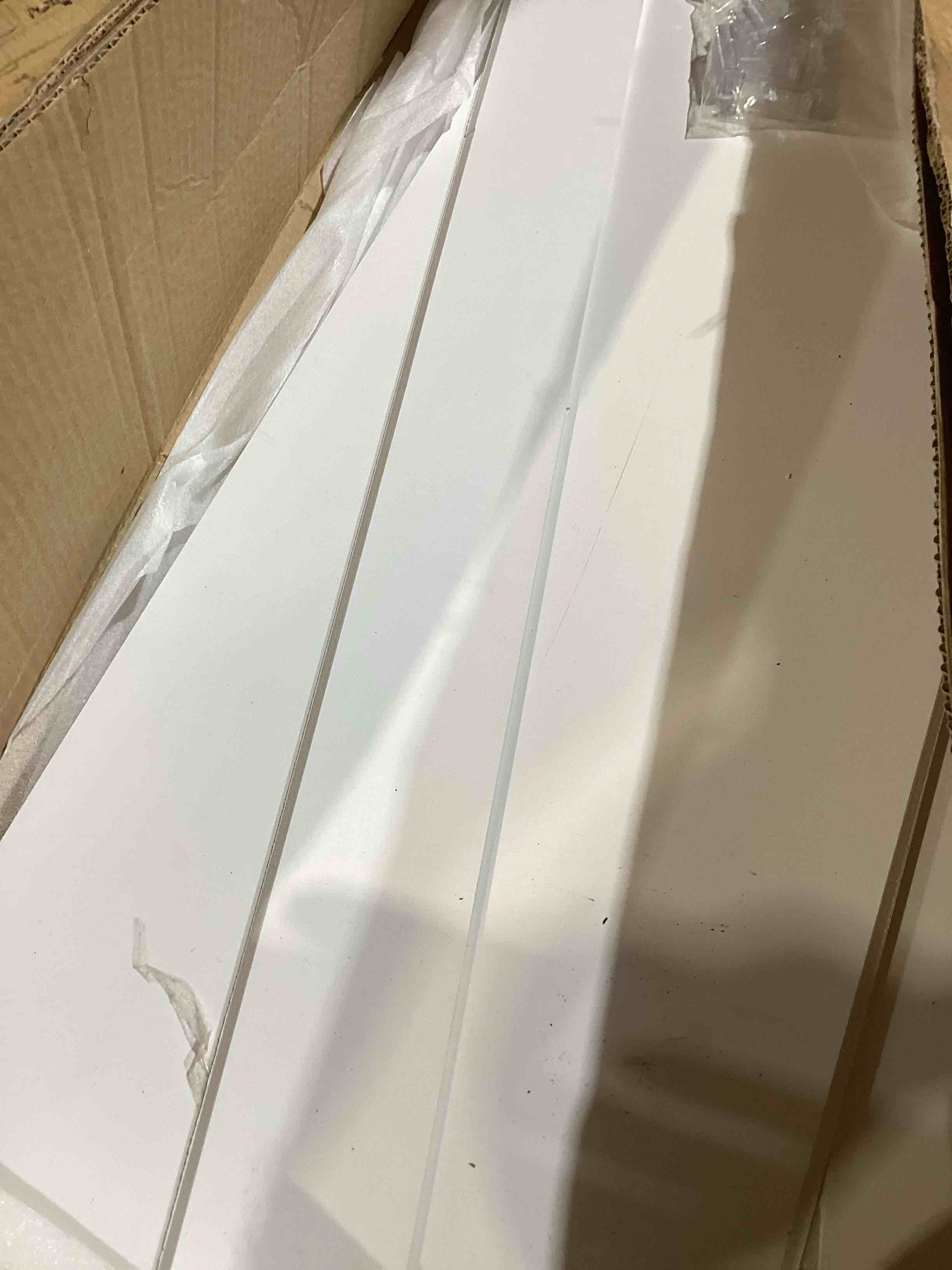 Condition photo showing Good Condition for incomplete 5 pack wire shelf cover for wire shelving, 36"x12
