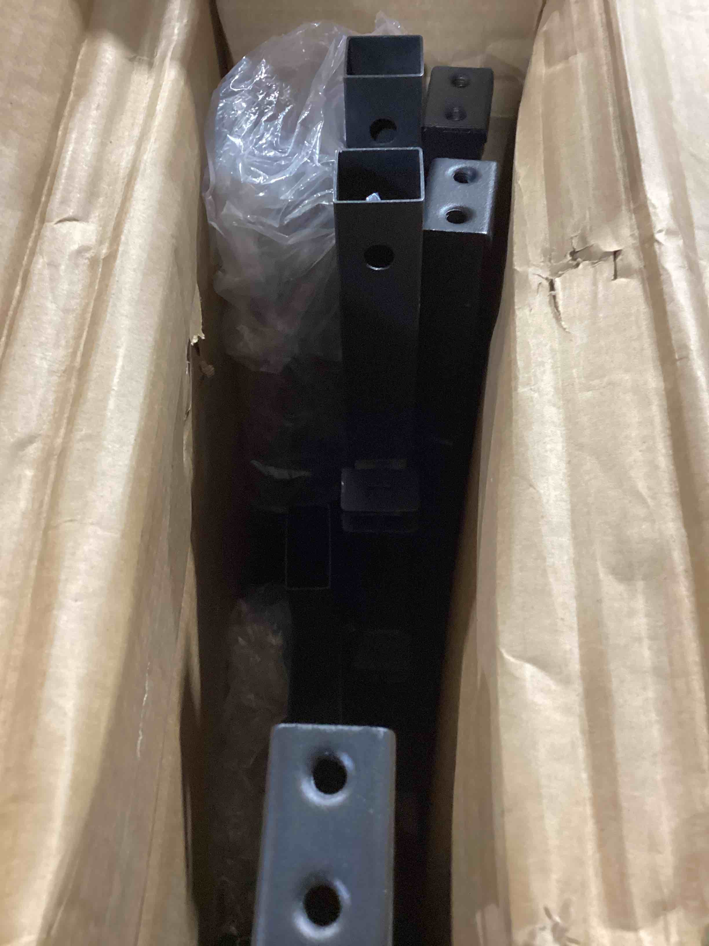 Condition photo showing As Is for metat platform bed frame aetal   queen 