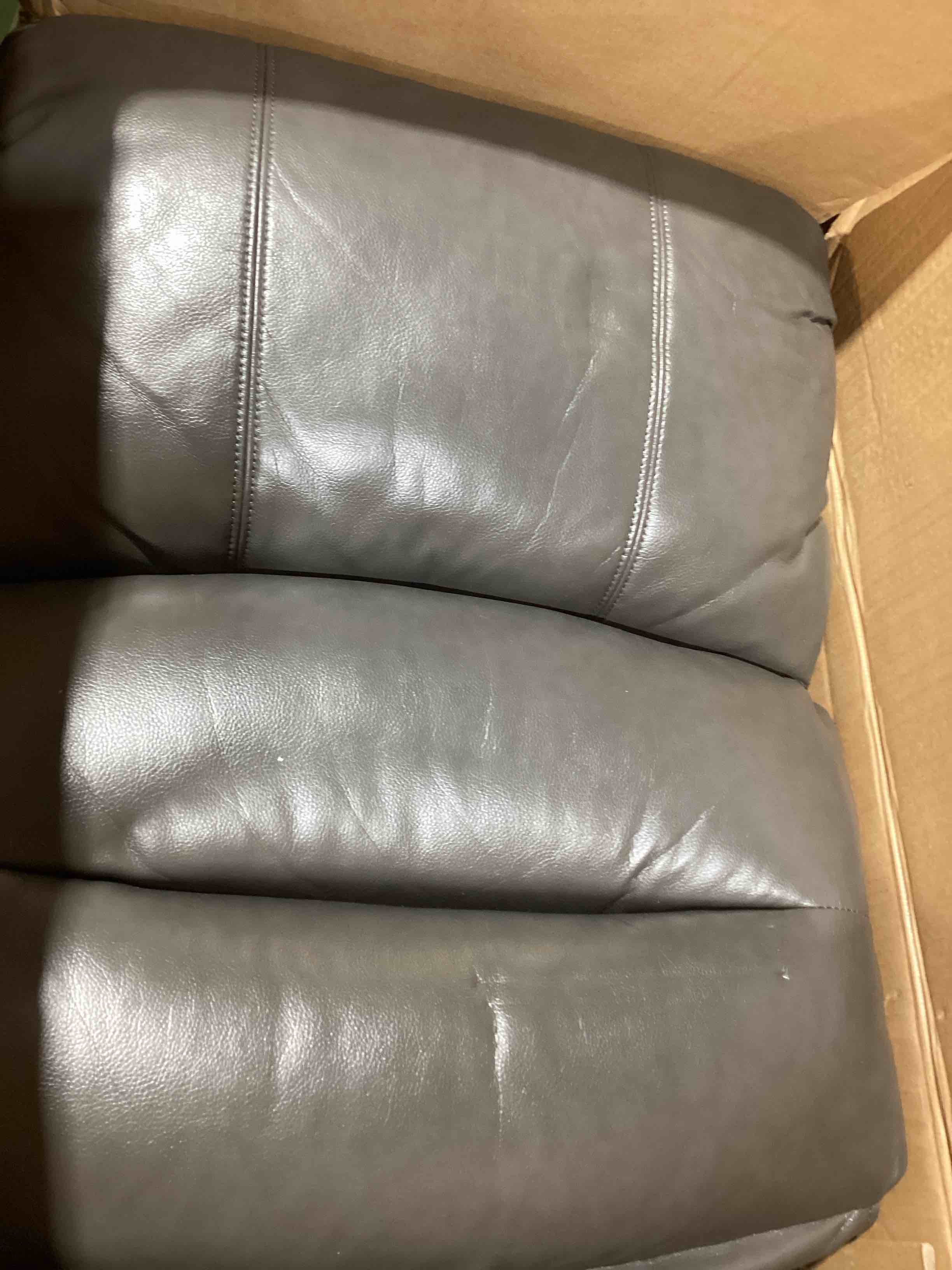 Condition photo showing As Is for incomplete: triple motor large power lift recliner chair for elderly with heat and massage, lay flat lift chairs for seniors infinite position, extended footrest, usb ports(light grey)