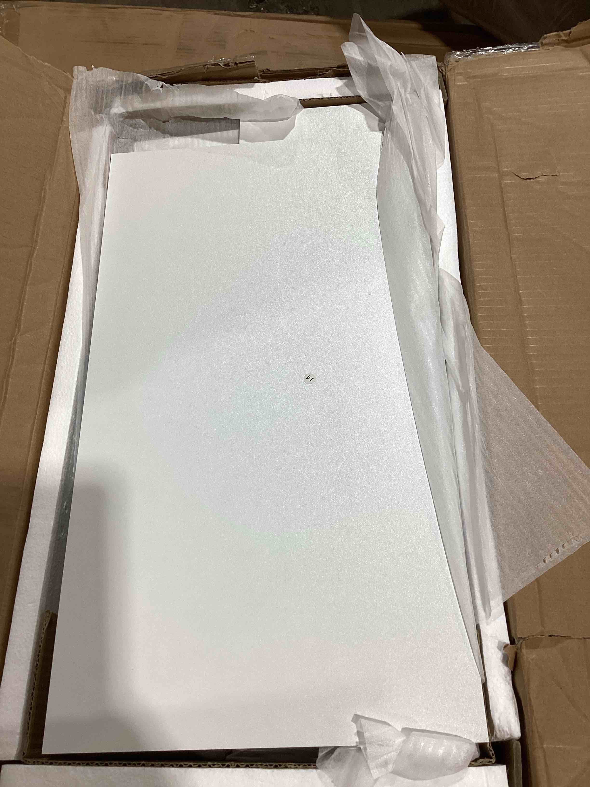 Condition photo showing Good Condition for incomplete: jubest 30"x84" flush solid core white primed concealed sliding hidden barn door with soft close installation hardware and double sided pulls included