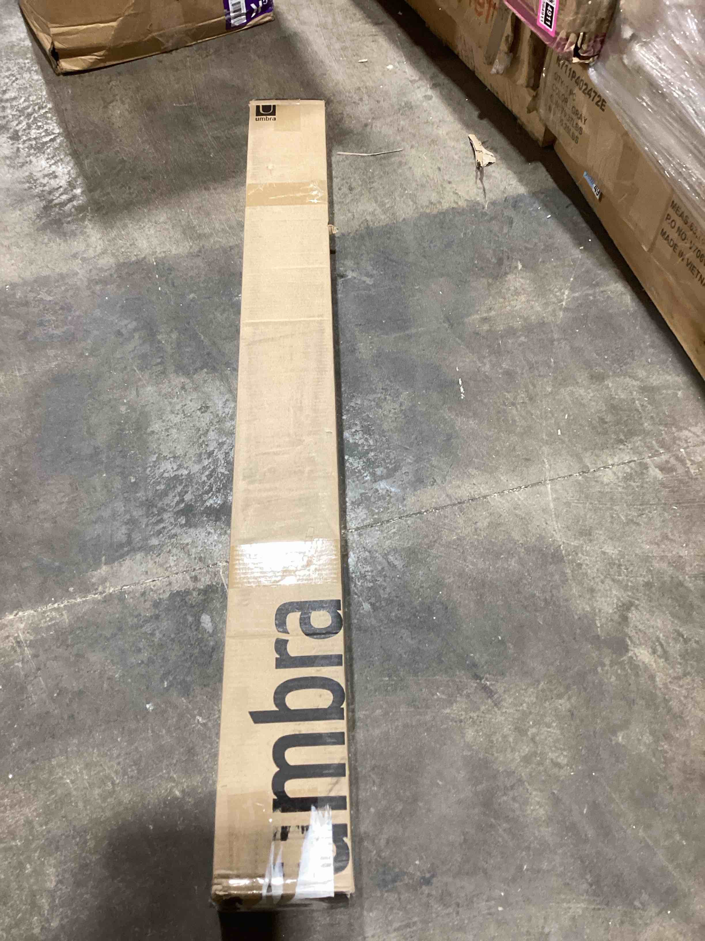 Condition photo showing Good Condition for umbra twilight double curtain rod set – wrap around design ideal for blackout or room darkening panels, 48 to 88 inches, nickel nickel 48" to 88"