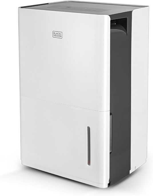 BLACK+DECKER 3000 Sq. Ft. Dehumidifier for Large Spaces and Basements, Energy Star Certified, BD30MWSA, White