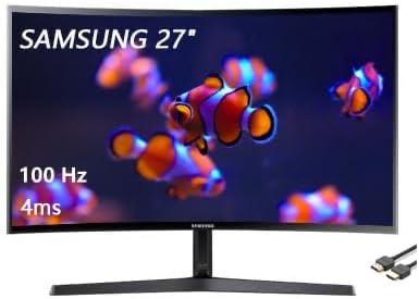 Samsung - 27" F398 Series FHD AMD FreeSync Curved Monitor (HDMI, DP) - Glossy Black