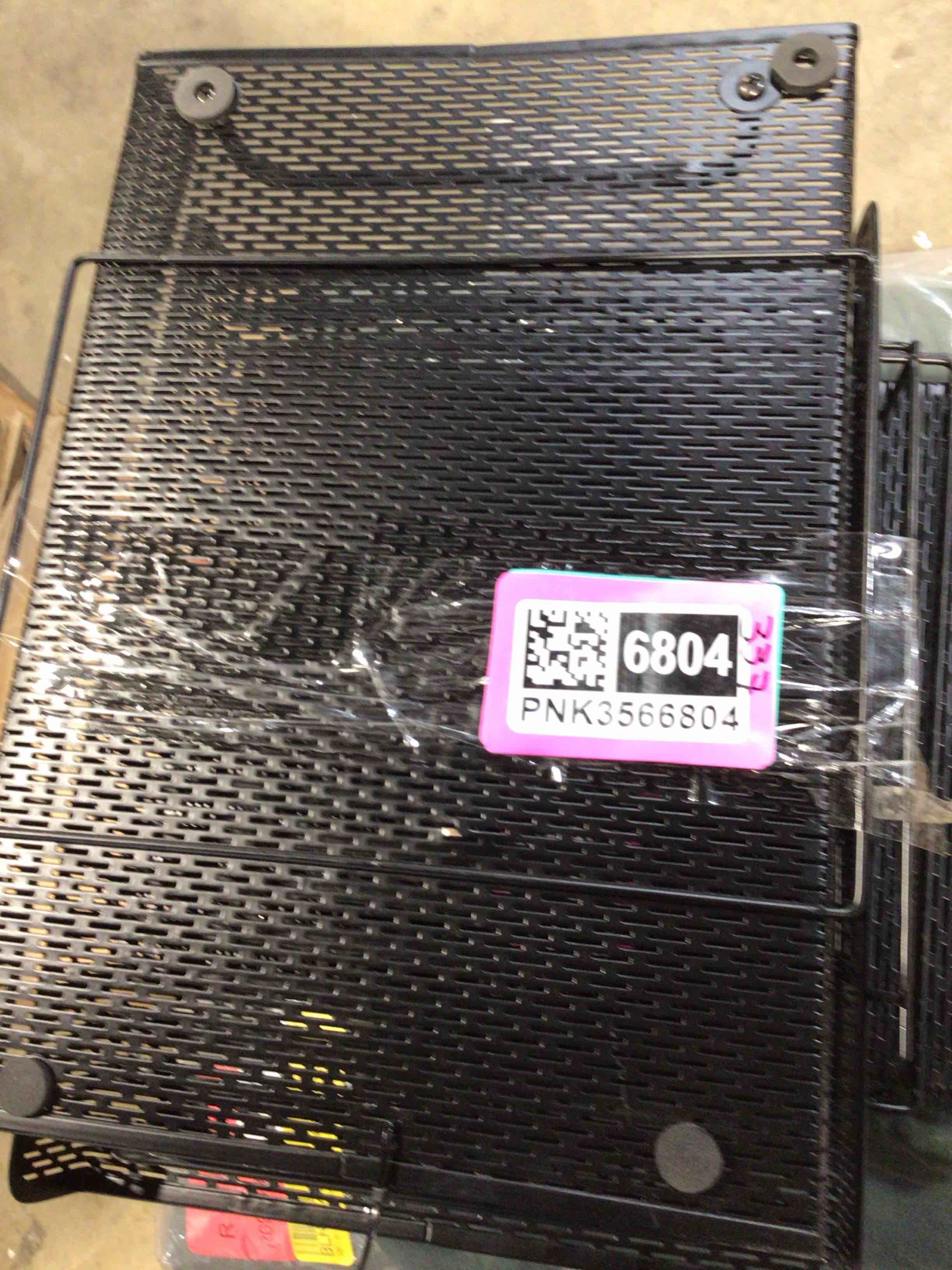 Condition photo showing Good Condition for artistic art20002 urban collection 10 in. x 13.75 in. x 3.5 in. 2 section letter size files punched metal letter tray - black