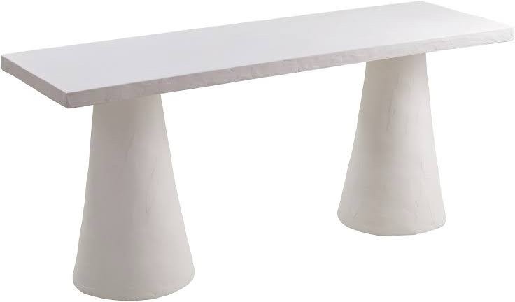 Dayana Desk in Faux Plaster - Top White 1 OF 2 incomplete