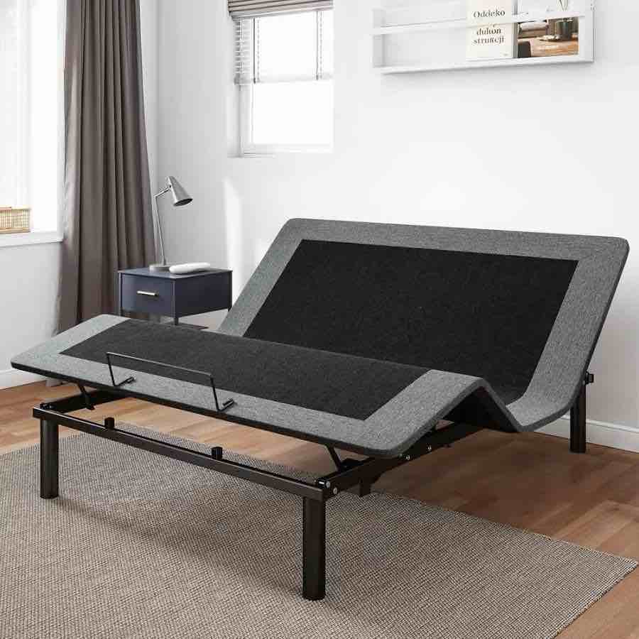 GOLDORO Queen Size Adjustable Bed e, Electric Bed Base, WirelRemote Control, Whisper Quiet Durable