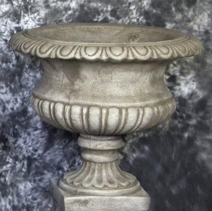 Round Stone Cement Garden Planter