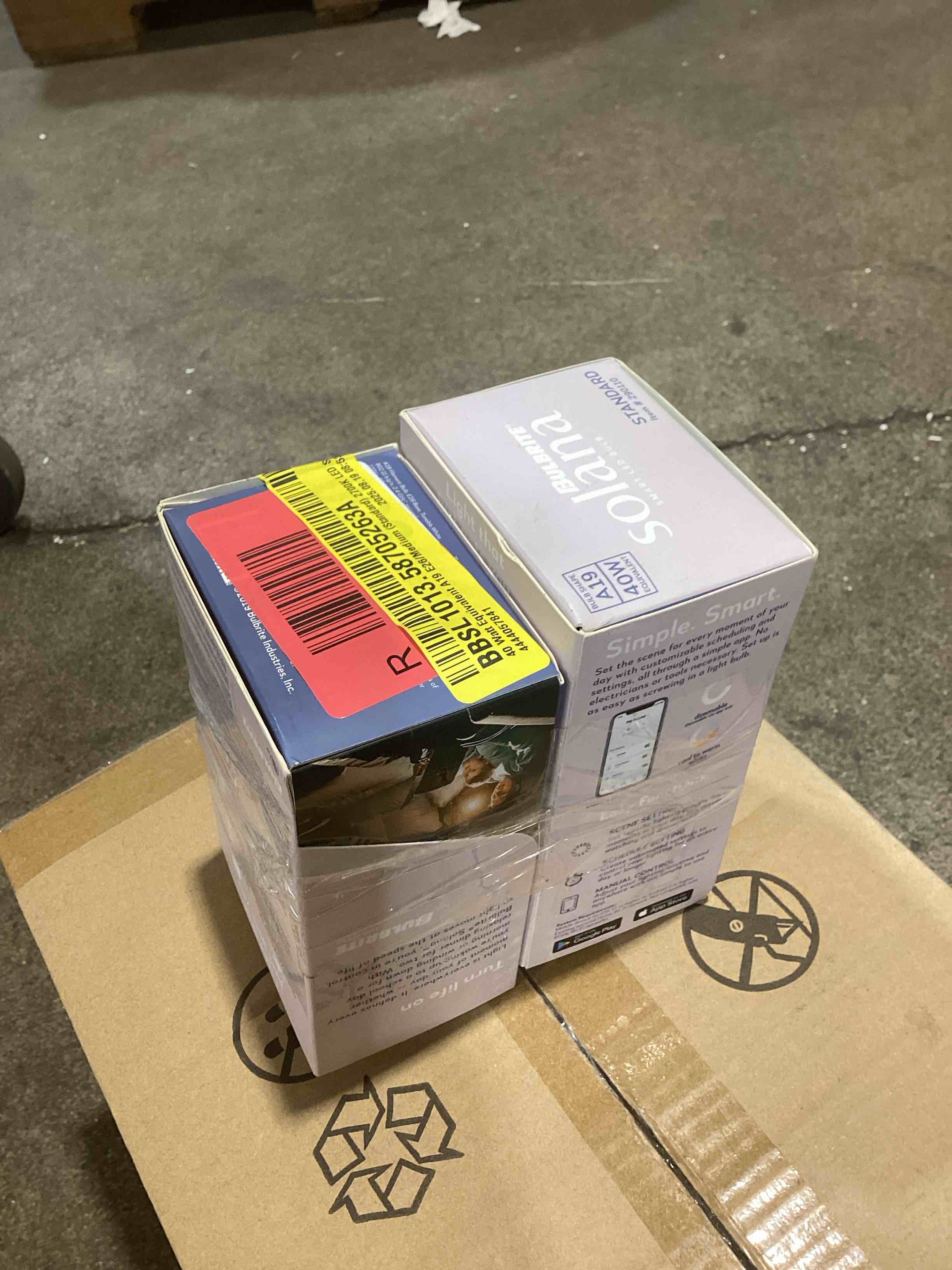 bulbrite solana a19 wifi connected edison filament led smart light bulb single-a19 clear