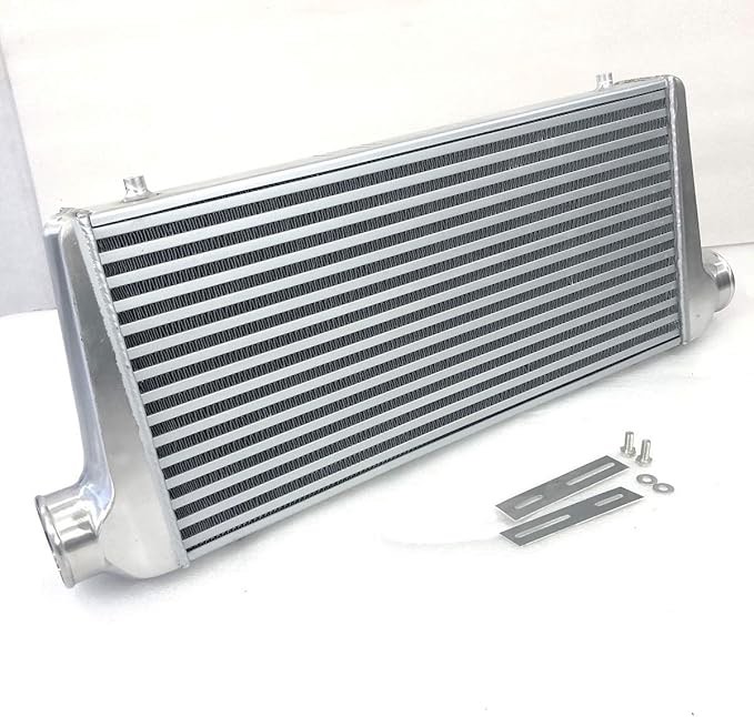 universal aluminum front mount intercooler 31"x13"x3" overall size (3" o.d. inlet/outlet)