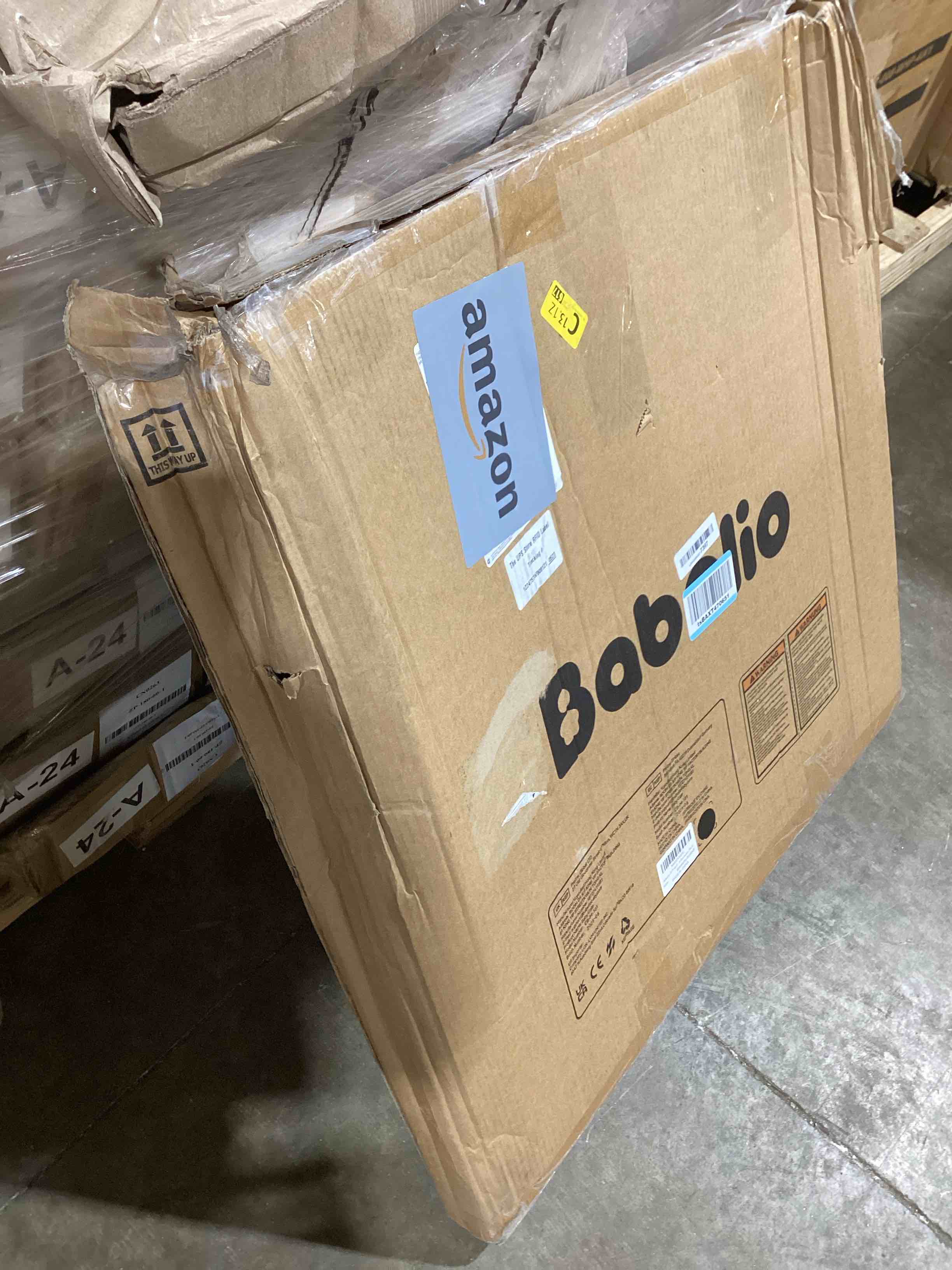 Condition photo showing Good Condition for babelio baby gate for stairs, kitchen & doorways, no bottom bar| easy install| one-handed operation| auto-close| hardware mount safety dog gate (black, 28" h, 29.7-46.5" w) black 28" h, 29.7-46.5"w