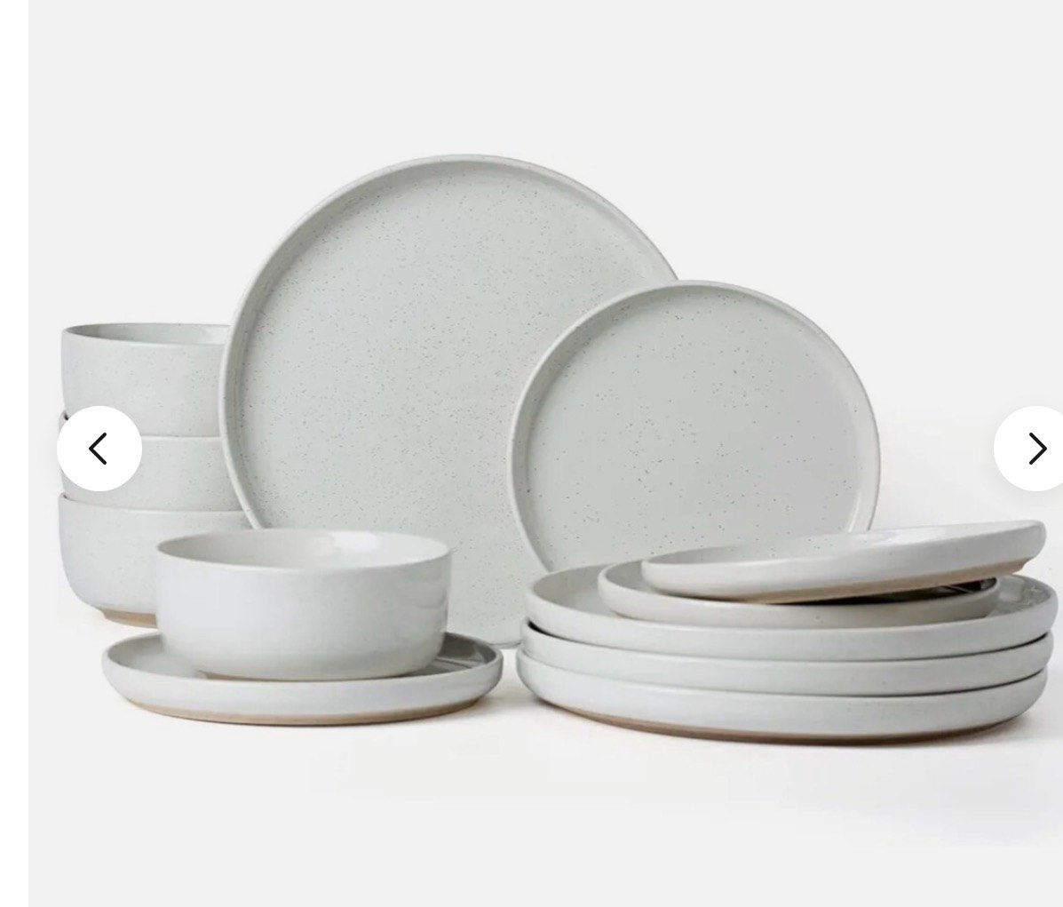 famiware milkyway plates and bowls set, 12 pieces dinnerware sets, dishes set