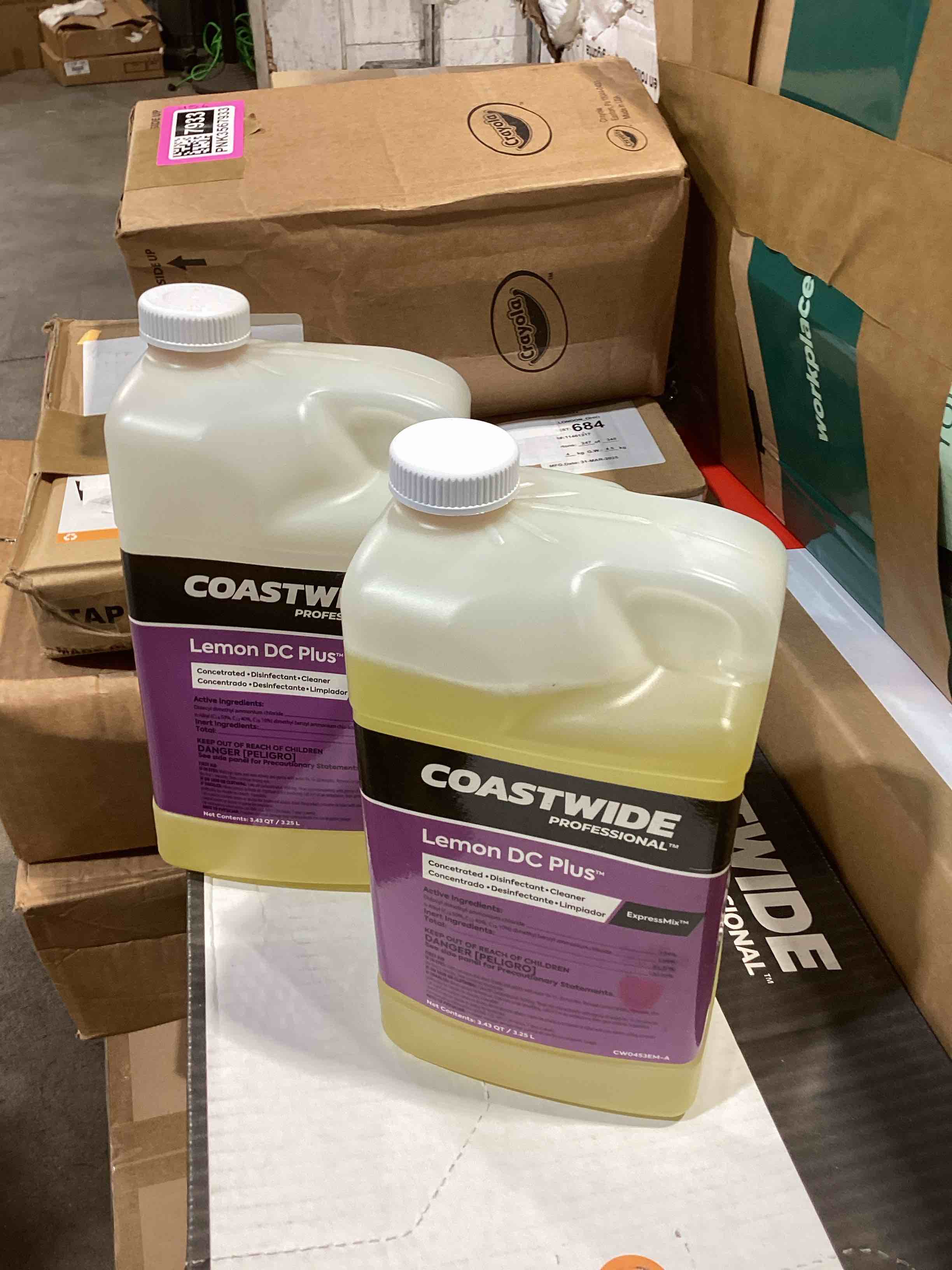 Condition photo showing Good Condition for coastwide professional disinfectant lemon dc plus concentrate for expressmix 3.25l 2/package