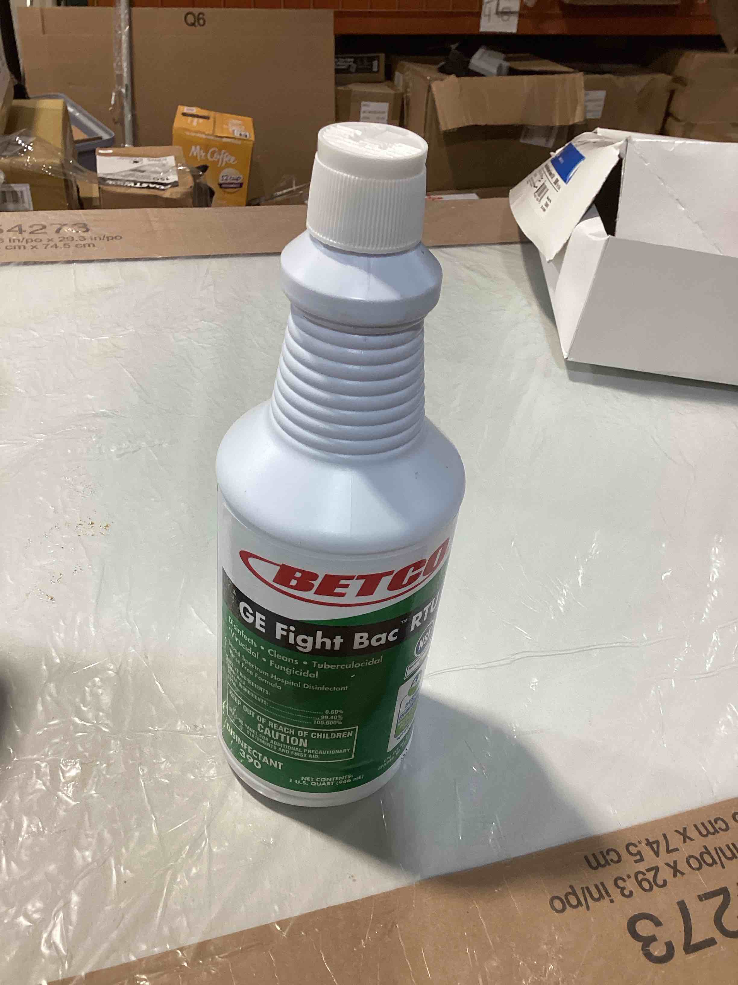 Condition photo showing New/Like New for betco® ge fight-bac rtu disinfectant, 32 oz bottle, case of 1