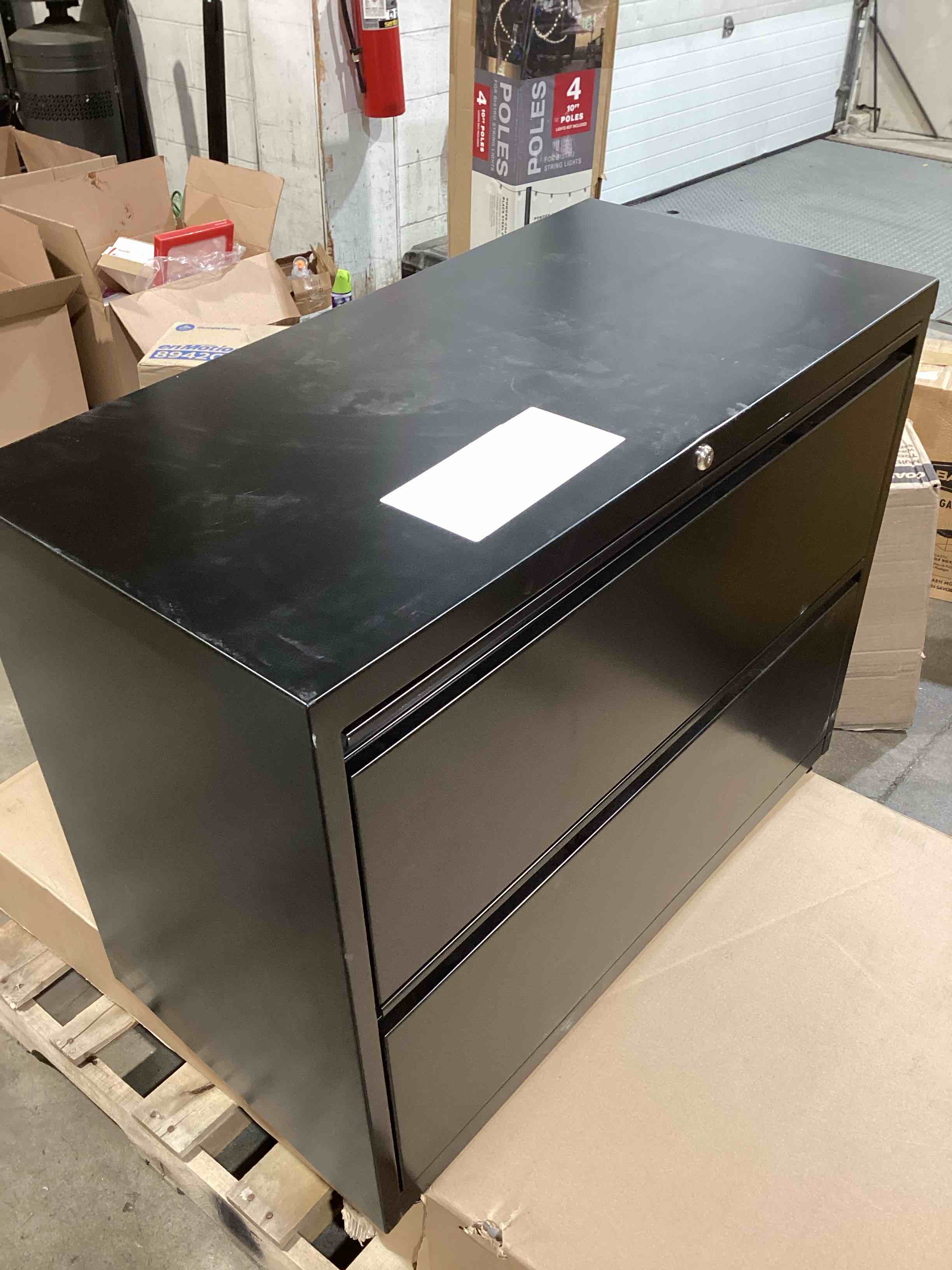 Condition photo showing Good Condition for lorell 2-drawer lateral file, 36 by 18-5/8 by 28-1/8-inch, black