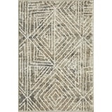 Loomaknoti Ohanzah Oslorn 2  x 3  Beige Geometric Indoor Accent Rug