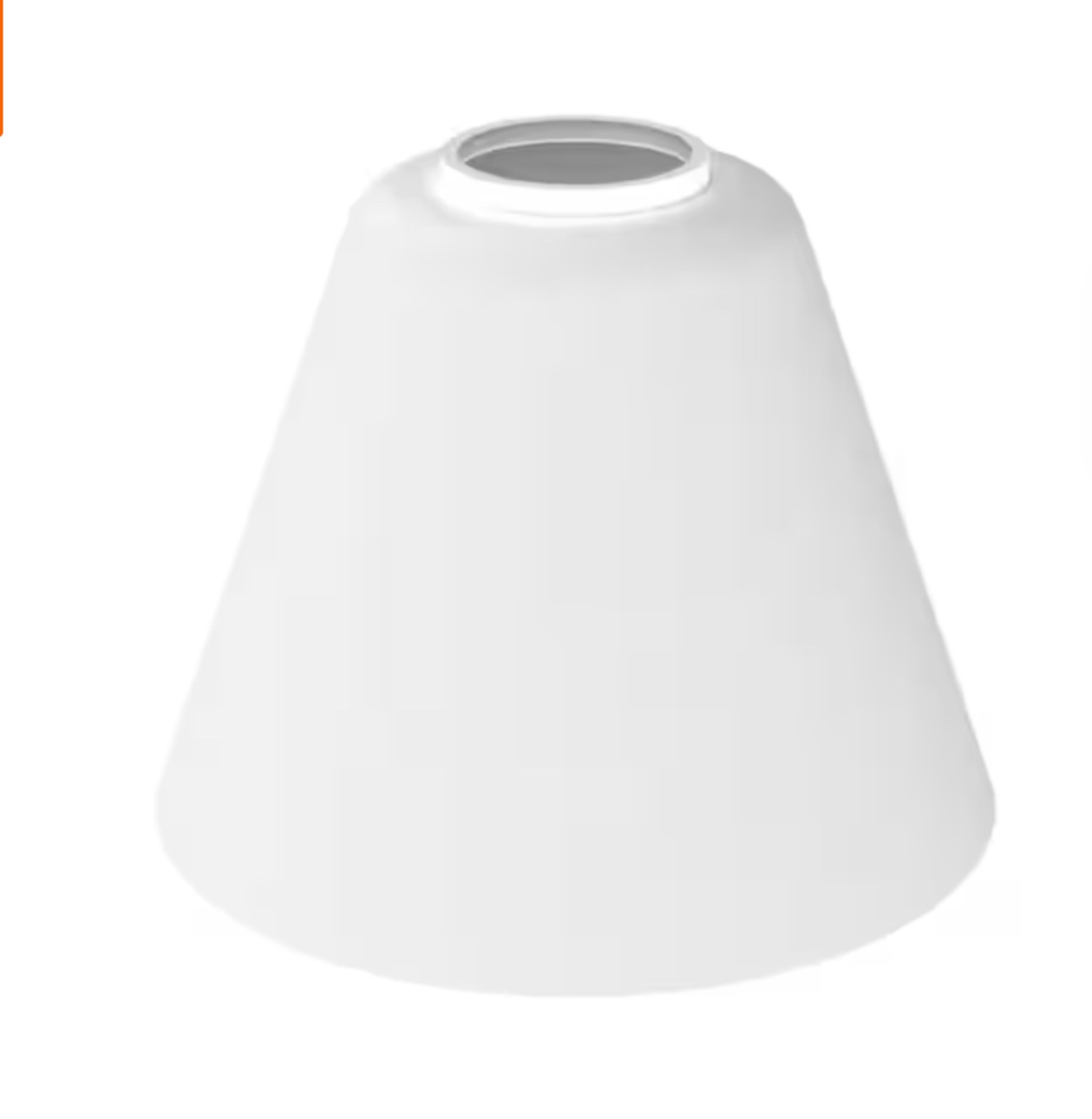 6 in. Height 3-Pack White Bell Glass 1 in. Fitter Width Vanity Pendant Flush Mount Light Shade