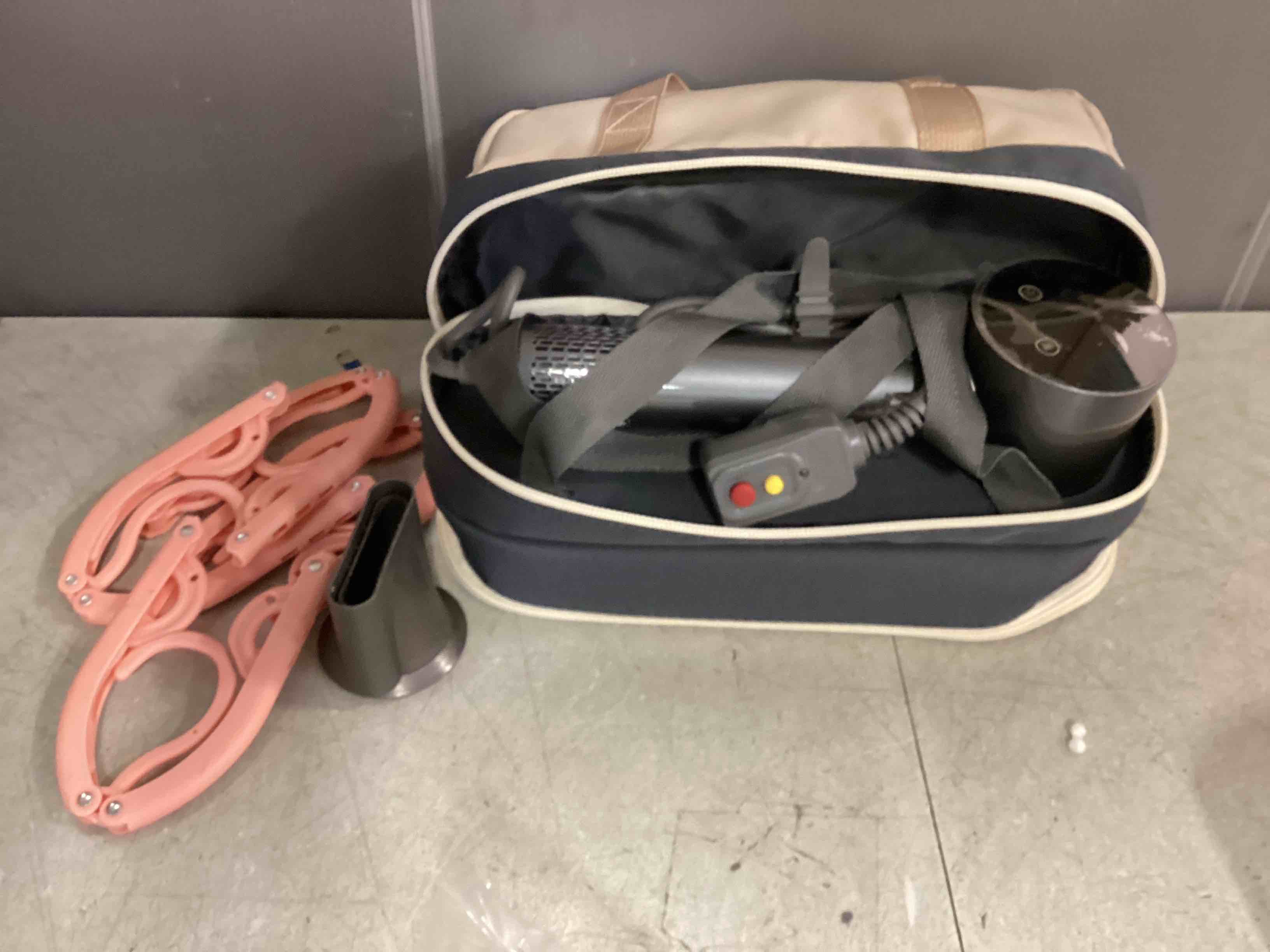 Condition photo showing As Is for Portable Hair Dryer & Travel Clothes Dryer | 5-Minute Fast Dry Socks/Undergarments | USB-C Rechargeable & Bag-Friendly Design