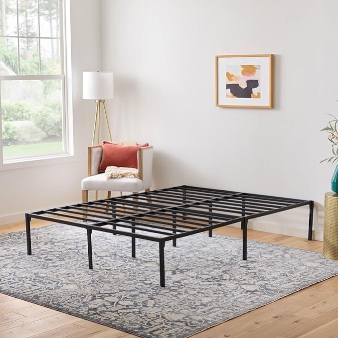 similar to picture/ auriiella metal open frame storage bed 