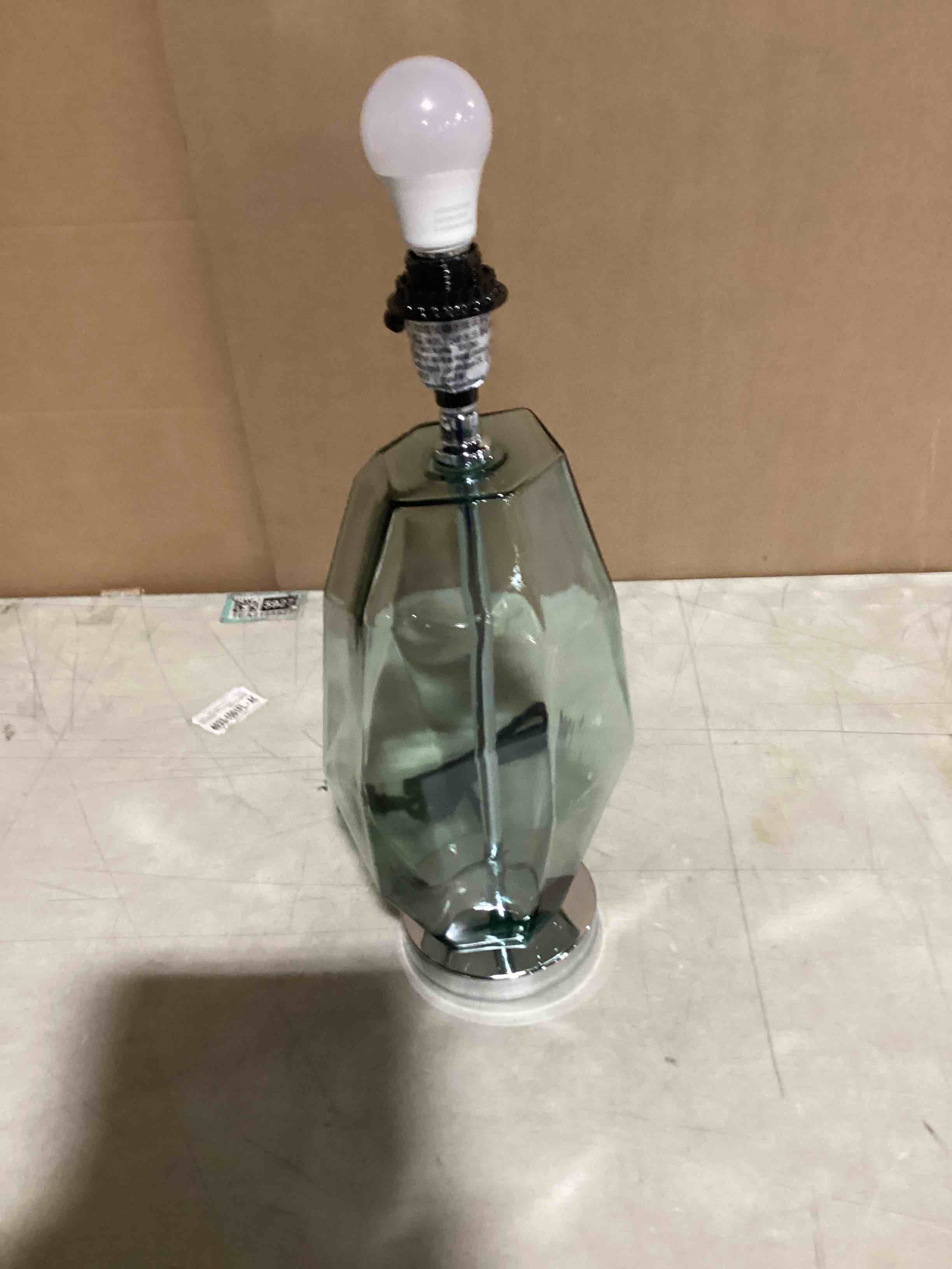 DEC MIDE ANGULAR TEAL TABLE LAMP