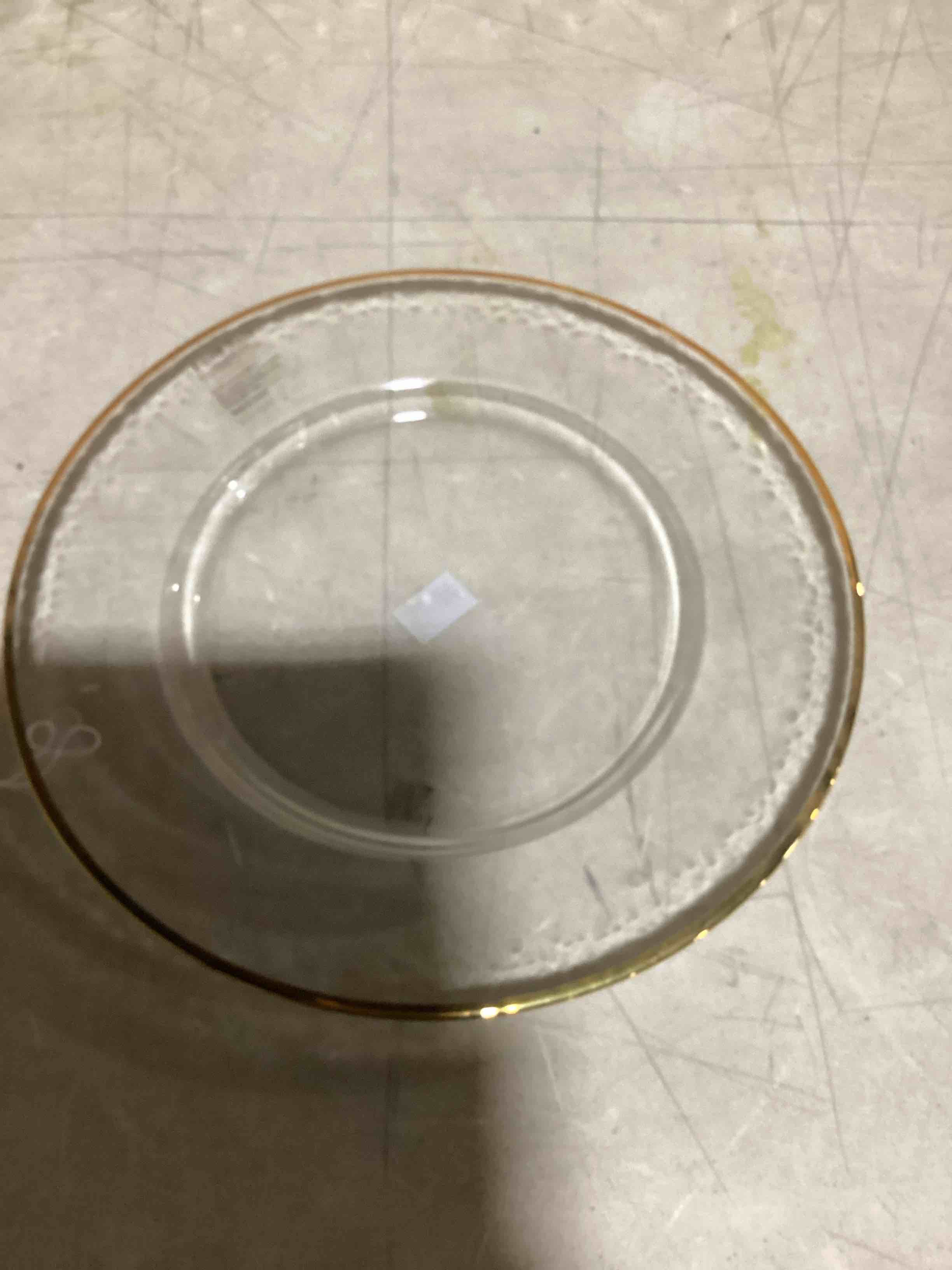 GLASS CHARGER PLATE 13"D