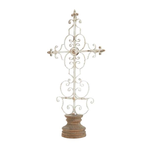 white iron french country sculpture