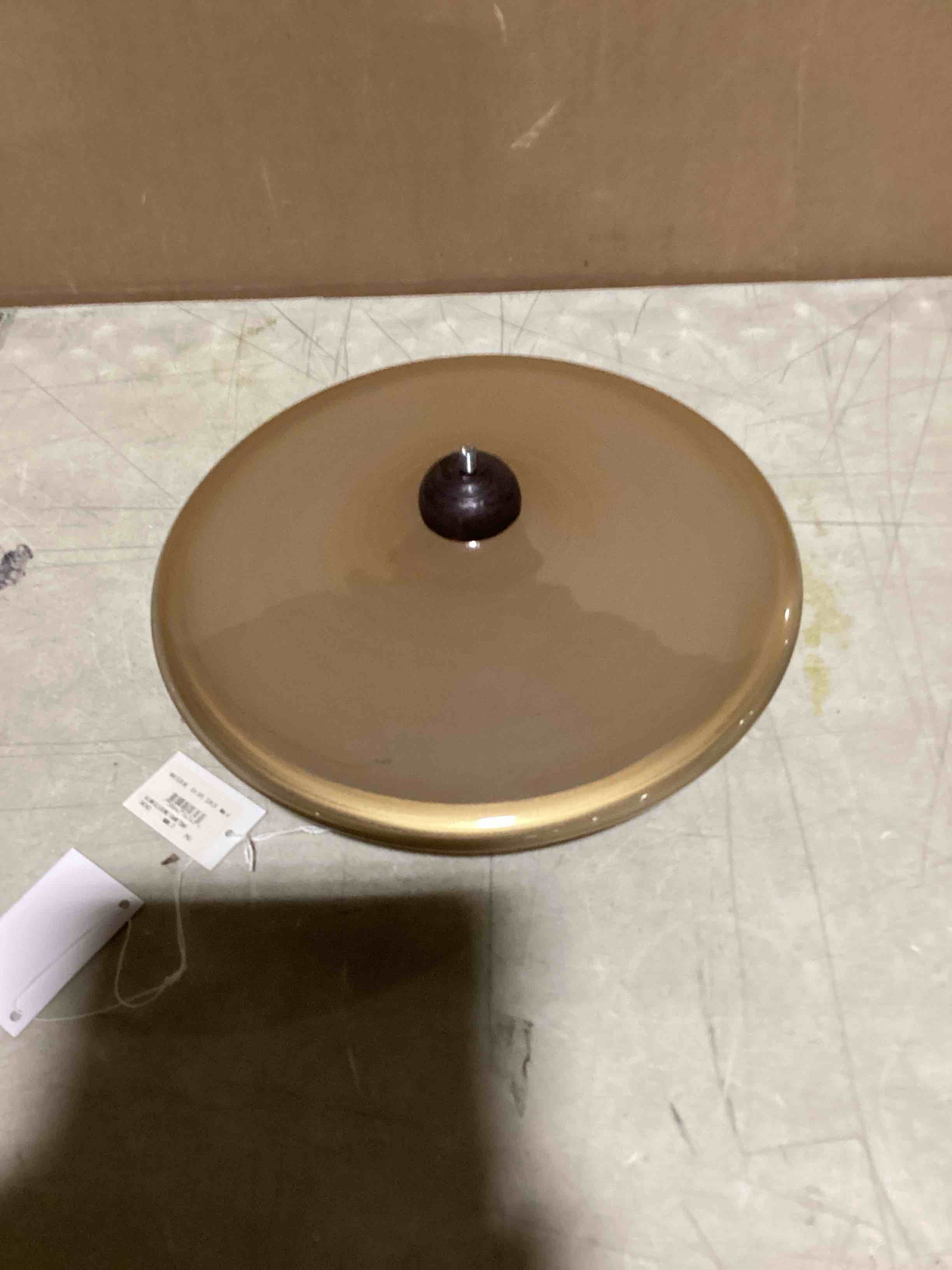 ALUM GLASS BOWL 