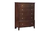 genae dark cherry finish chest
