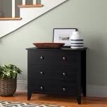 studio 3 drawer chest black