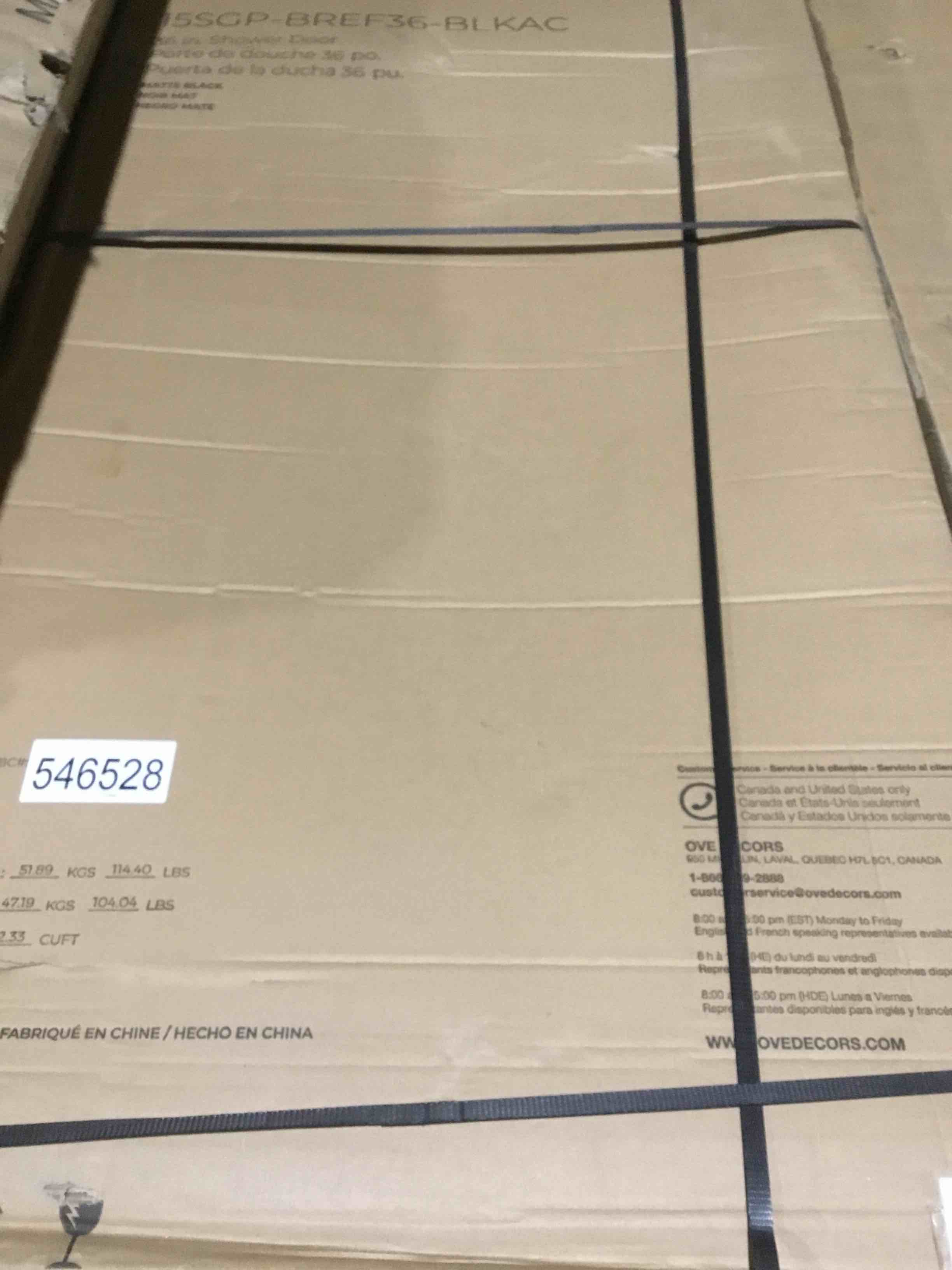 36” shower glass panels frosted glass black