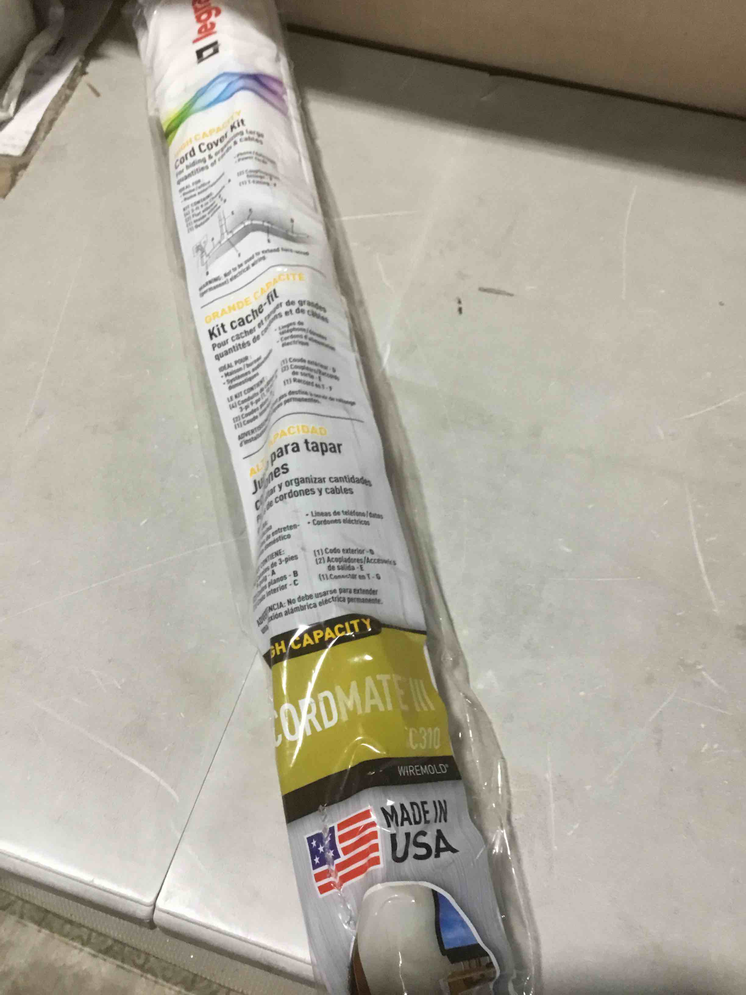 high capacity cord cover kit