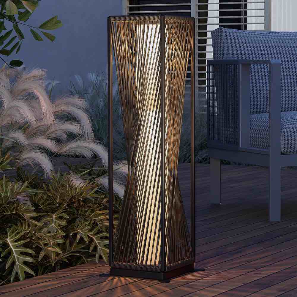 Dazzle 30" Solar Powered Integrated LED Outdoor Floor Lamp