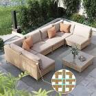 7 Piece Wicker Patio Furniture Set/ incomplete 