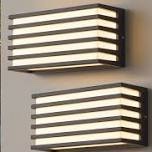 Modern Black Aluminum Led Outdoor Indoor Wall Lights (2-pack)